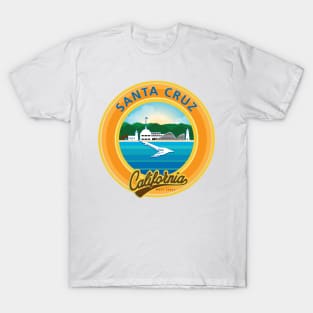 Santa Cruz City Scape California CA T-Shirt